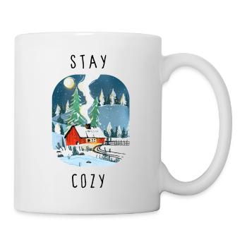 stay_cozy - Tasse - Weiß - Rechts