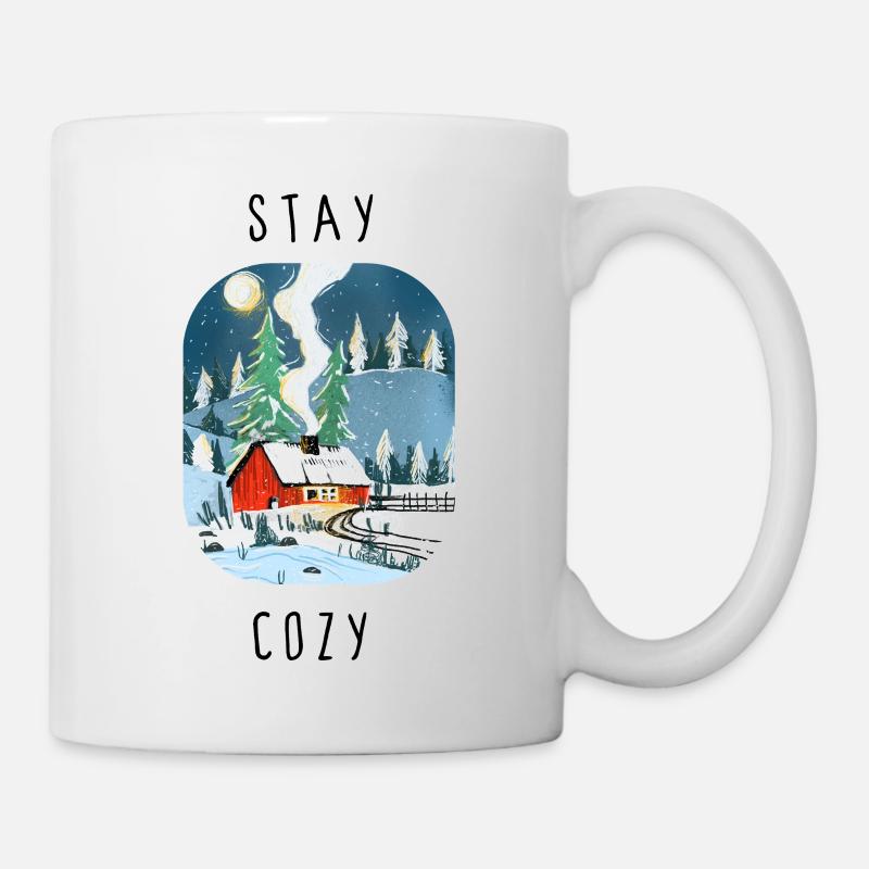 stay_cozy - Tasse - Weiß