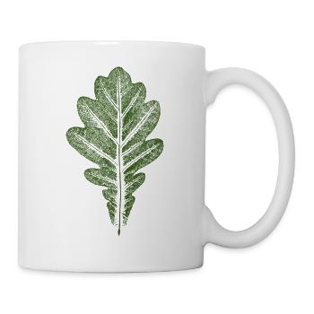 Leaf Oak - Oak Leaf / Nature & Forest Design - Mug - white - Right