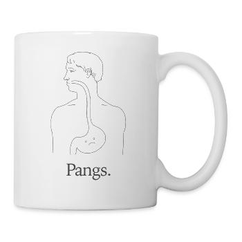 Dessin au trait de l’anatomie des douleurs - Mug blanc - blanc - Droite