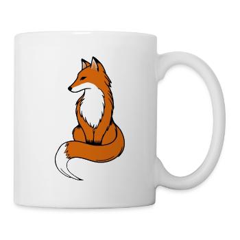 Fuchs - Tasse - Weiß - Rechts