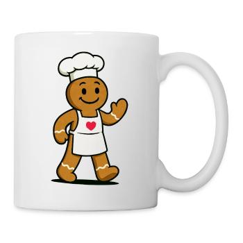 Cuisinier en pain d’épices - Mug blanc - blanc - Droite