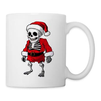 Squelettes Noël / Père Noël squelette - Mug blanc - blanc - Droite