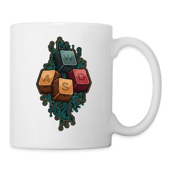 WASD - Things That Move Me - Funny Gamer - Mug - white - Right