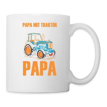 Agriculteur Ferme Agriculteur Agriculteur Papa Père Tracteur - Mug blanc - blanc - Droite