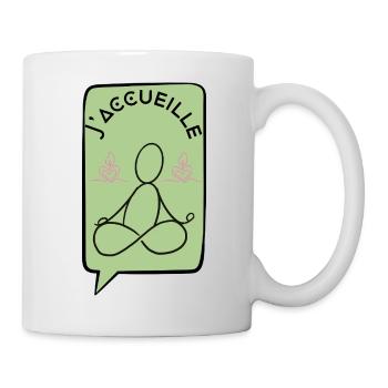 Ich freue mich - Tasse - Weiß - Rechts