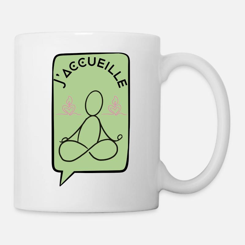 J'acceuille - Mug blanc - blanc