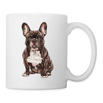Bouledogue français Illustration : Élégant - Mug blanc - blanc - Droite