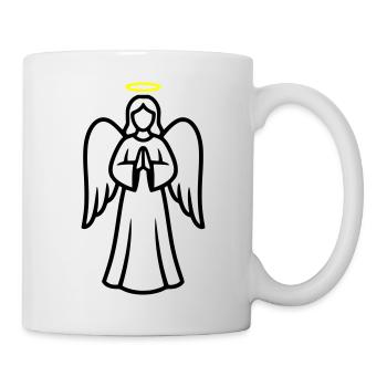 angel-angel-wing-silhouette-simple-1 - Mug - white - Right