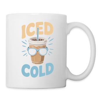 Iced But Not Cold Iced Coffee Humor Summer - Mug - white - Right