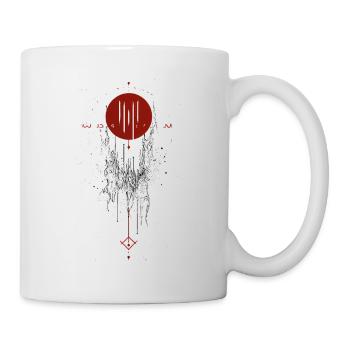 Symbole occulte – Mysticisme rouge & Esthétique sombre - Mug blanc - blanc - Droite