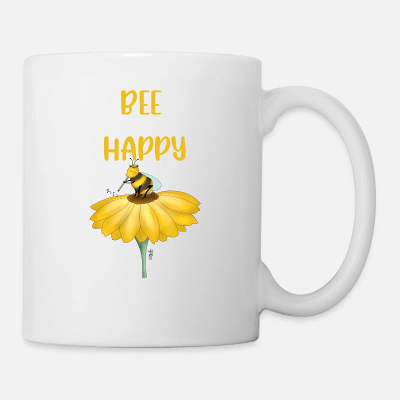 ABEILLE_HAPPY - Tasse - Weiß