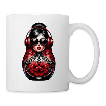  Russian Matroschka Musik Russland Russische - Tasse - Weiß - Rechts