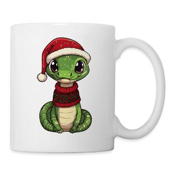 Noël de Noël Cobra Serpent - Mug blanc - blanc - Droite
