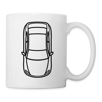 voiture - Mug blanc - blanc - Droite