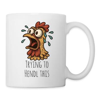 J’essaie de faire entendre ce dicton - Mug blanc - blanc - Droite