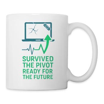 Startup Founder Survivor Burnout Recover - Mug - white - Right