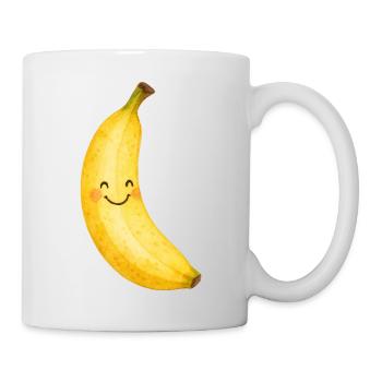 Smiling Banana Kawaii Fruit Kids Baby Fruit - Mug - white - Right