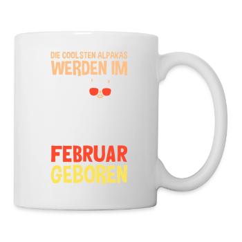 February Birthday Alpaca Saying Funny - Mug - white - Right