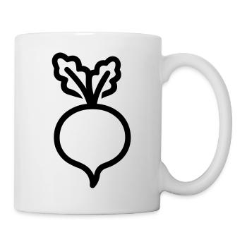 Rübe - Tasse - Weiß - Rechts