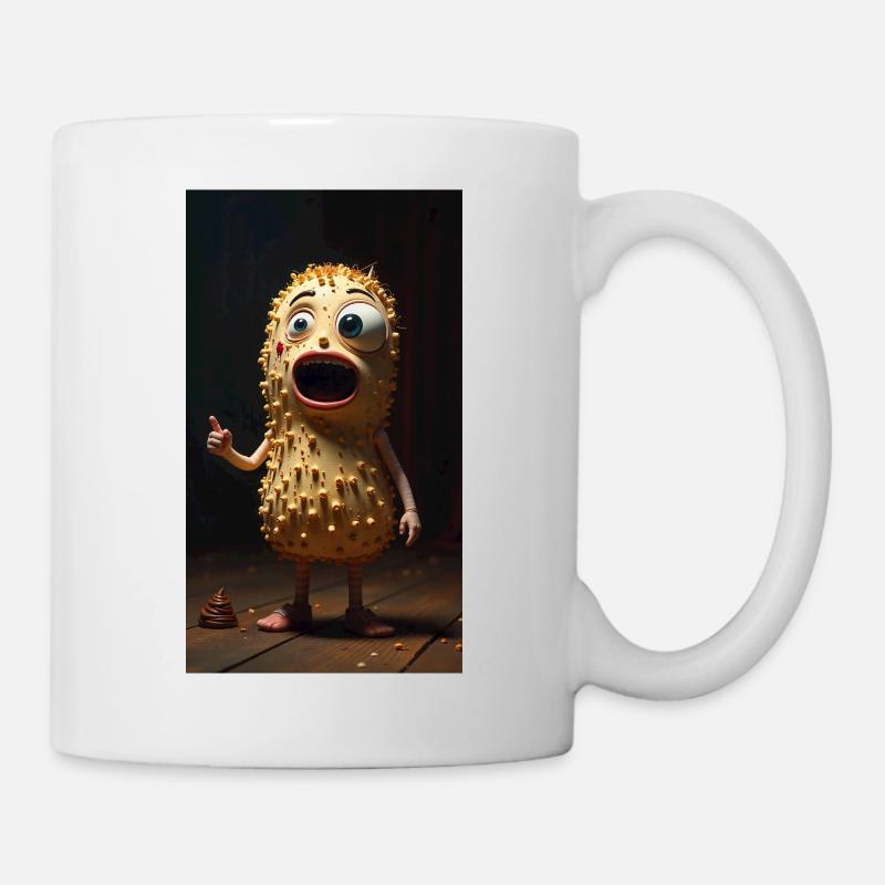 Mascotte Spiky Peanut - Mug blanc - blanc