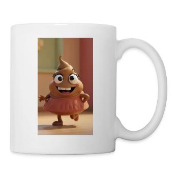 Un joli caca rose - Mug blanc - blanc - Droite