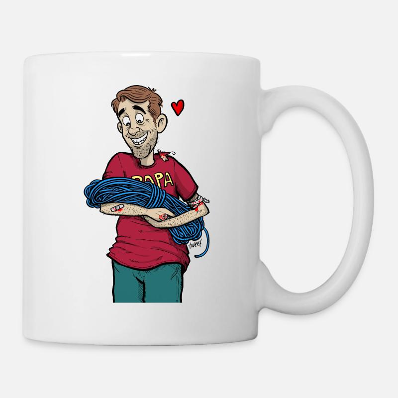 Papa_Climber - Tasse - Weiß