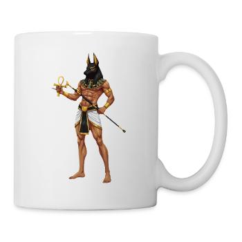Guerrier Anubis avec cosplay d’Ankh - Mug blanc - blanc - Droite