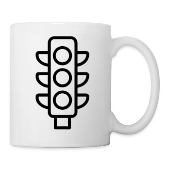feu tricolore - Mug blanc - blanc - Droite