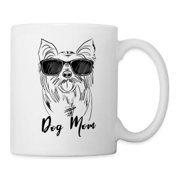 Cool Yorkshire Terrier Dog Mom Sunglasses Gift - Mug - white - Right