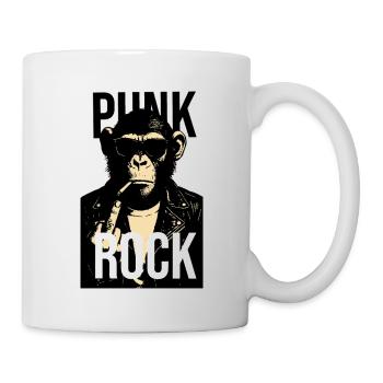 Rock Chimp Rebel Portrait - Mug - white - Right