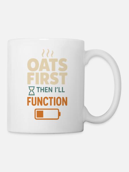 Haferbrei Frühstückskultur Overnight - Tasse - Weiß