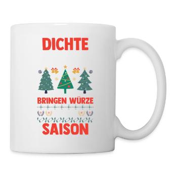 Weihnachtsmann Fichten Weihnachtsbaum Weihnachten - Tasse - Weiß - Rechts