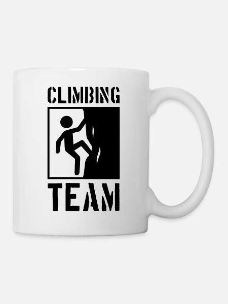 Climbing Team Berge Klettern - Tasse - Weiß