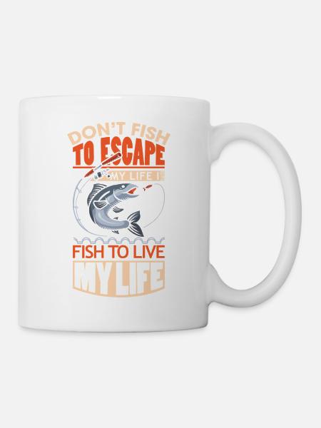 Angler Fischer Angeln Sportfischer - Tasse - Weiß