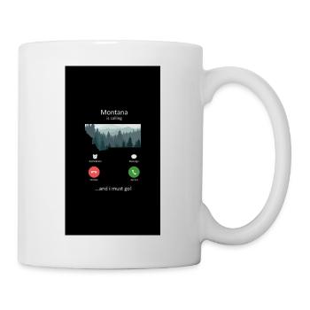 Montana Is Calling And I Must Go State Pride Gift - Mug - white - Right