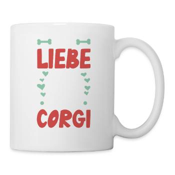 I love my corgi motif - Mug - white - Right