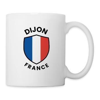 Schildentwurf von Dijon France - Tasse - Weiß - Rechts