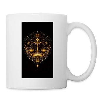 Golden Zodiac Collection – Libra Astrology Gold - Mug - white - Right
