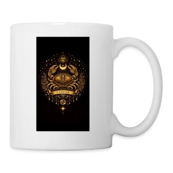 Golden Zodiac Collection – Cancer Astrology Gold - Mug - white - Right