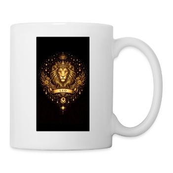 Golden Zodiac Collection – Leo Astrology Gold - Mug - white - Right