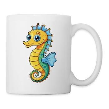 Seepferdchen - Tasse - Weiß - Rechts