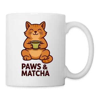 Pattes & Matcha Chat - Mug blanc - blanc - Droite