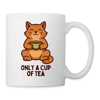 Kätzchen Tee Moment - Tasse - Weiß - Rechts
