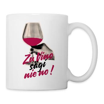 Zu Vino sägi nie no Schweizerdeutsch Weinliebhaber - Mug - white - Right