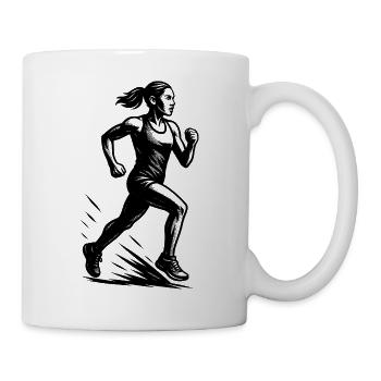 Clear running message - Mug - white - Right