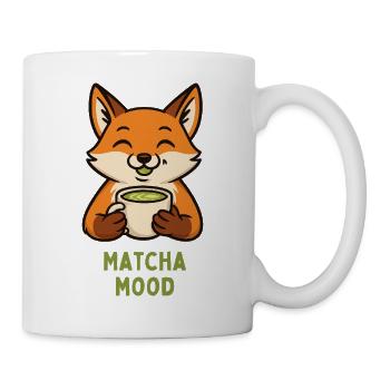 Fuchs mit Matcha – Mood - Tasse - Weiß - Rechts