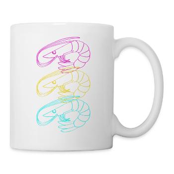 Shrimp Languste Meeresfrüchte Krabbe - Tasse - Weiß - Rechts