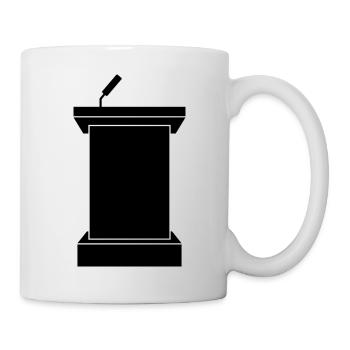 Étape du podium - Mug blanc - blanc - Droite