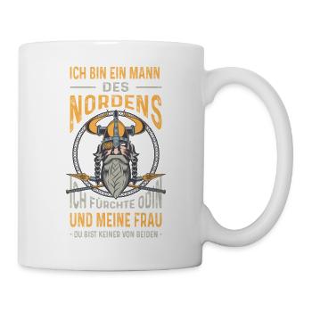 Ich Bin Ein Mann Des Nordens Wikinger  - Tasse - Weiß - Rechts